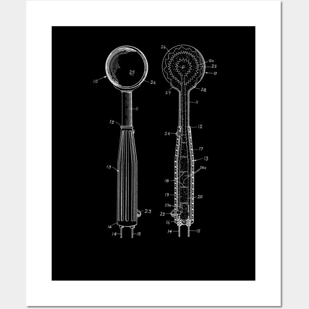 Shower Head Vintage Patent Drawing Wall Art by TheYoungDesigns